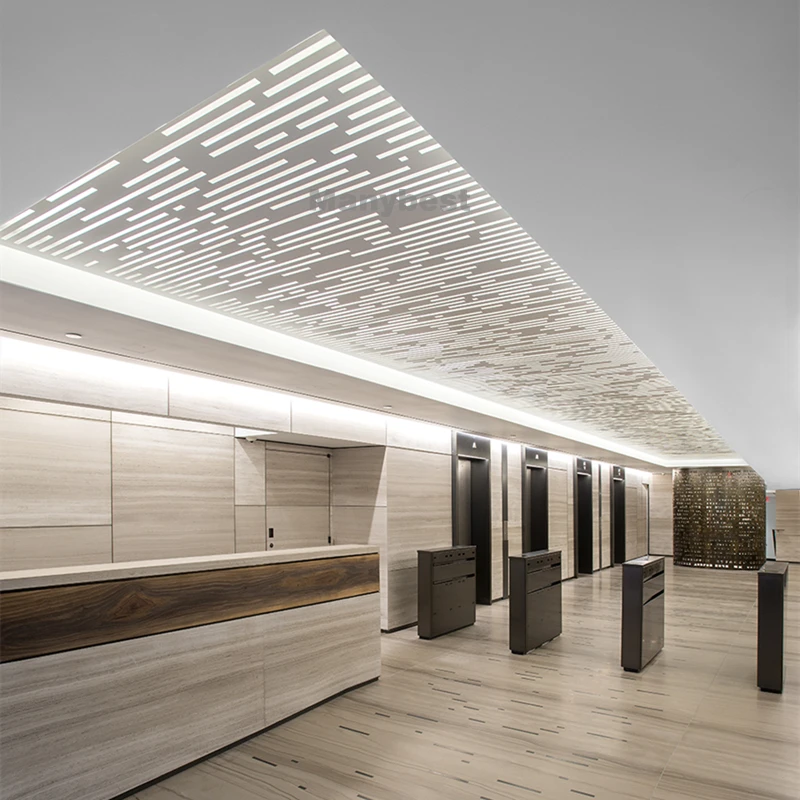 Character Office Decoration Perforated Aluminum Ceiling 3d Aluminum Panel Interior exterior