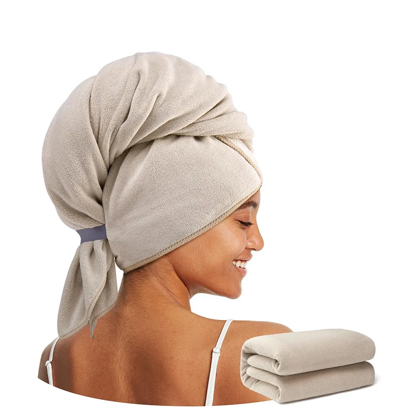 Custom LOGO Large Microfiber 70*100CM Super Absorbent Fast High Quality Hair Wraps Towel Drying Bath Spa Hair Towel