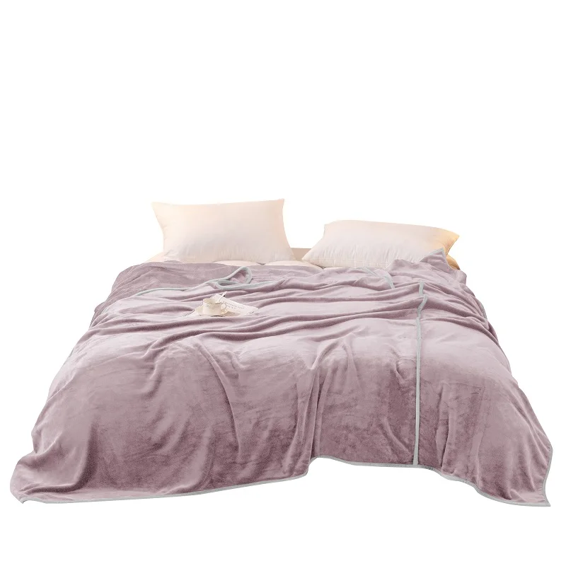 Super Soft Blanket 100% Polyester Cozy and Comfy Oversized White Fleece Blanket Huge Big Sherpa-lined Micro Mink Blanket