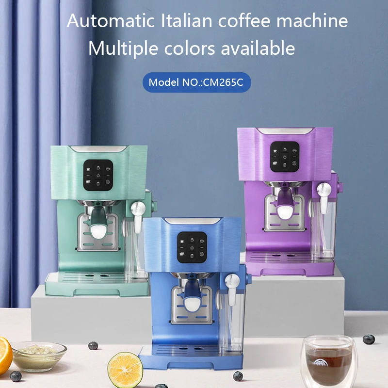 Factory Price Hot Espresso Coffee Maker Commercial Italian Cappuccino Latte Espresso Semi-Automatic Coffee Maker With Milk Tank