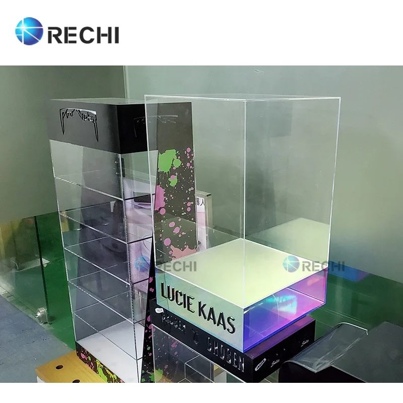 Роскошный Радужный акриловый чехол-витрина с 3D-логотипом