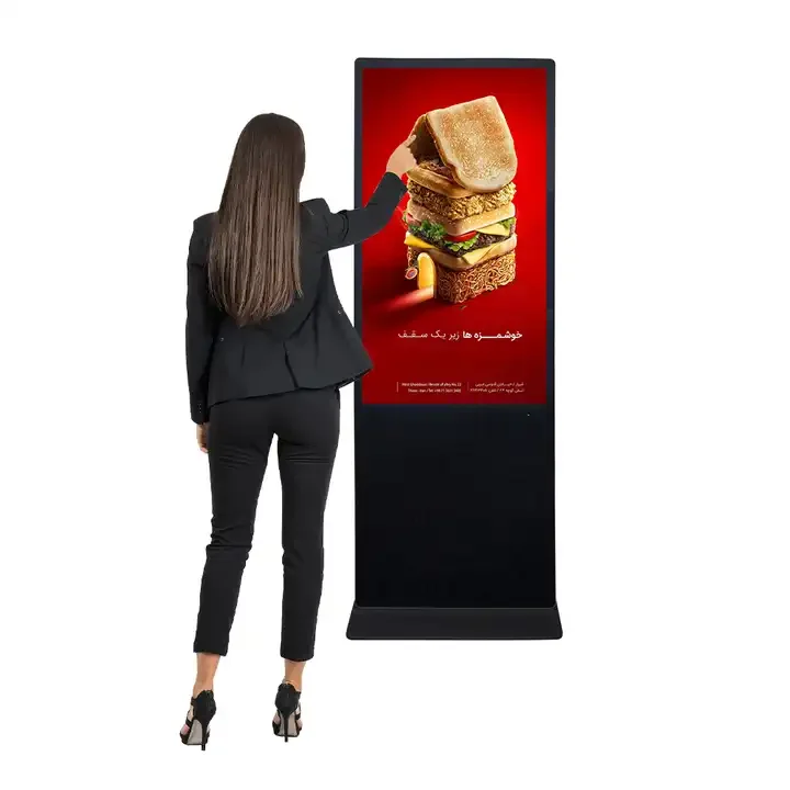 43 50 55inch Smart Kiosk Lcd Advertising Display Interactive Digital Signage Floor Standing Touch Screen Advertising Kiosk