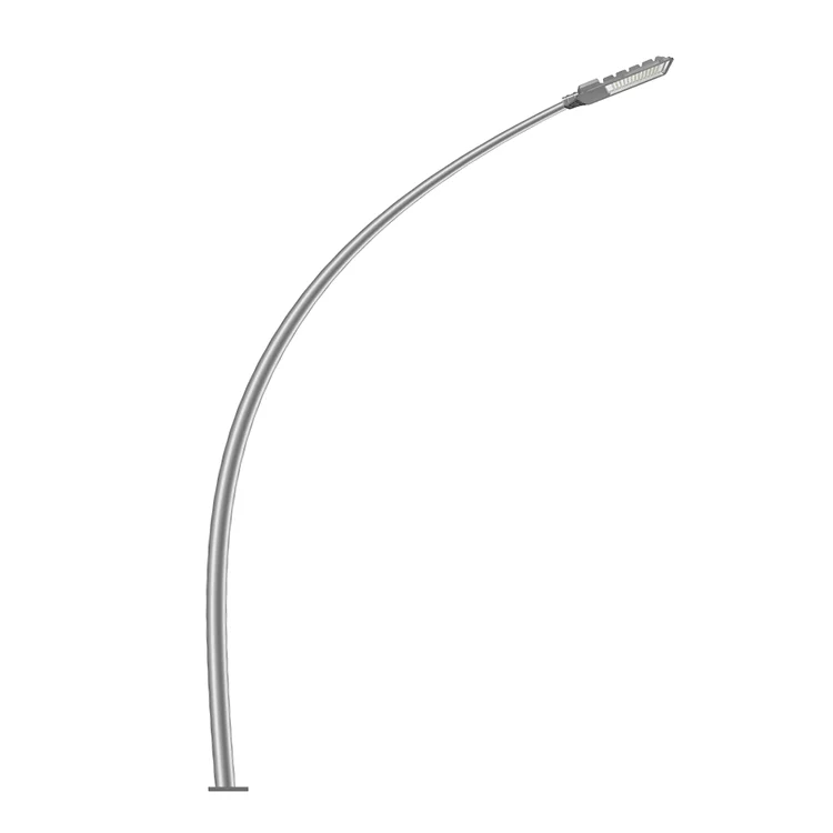 PHOEBUS galvanized 6m 8m 10m 12m street light pole Q235 steel concrete foundation steel street lighting pole price