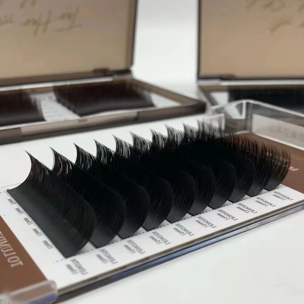 High Quality Individual PBT Material Cashmere Lash Trays Soft And Matte Black Lashes Trays