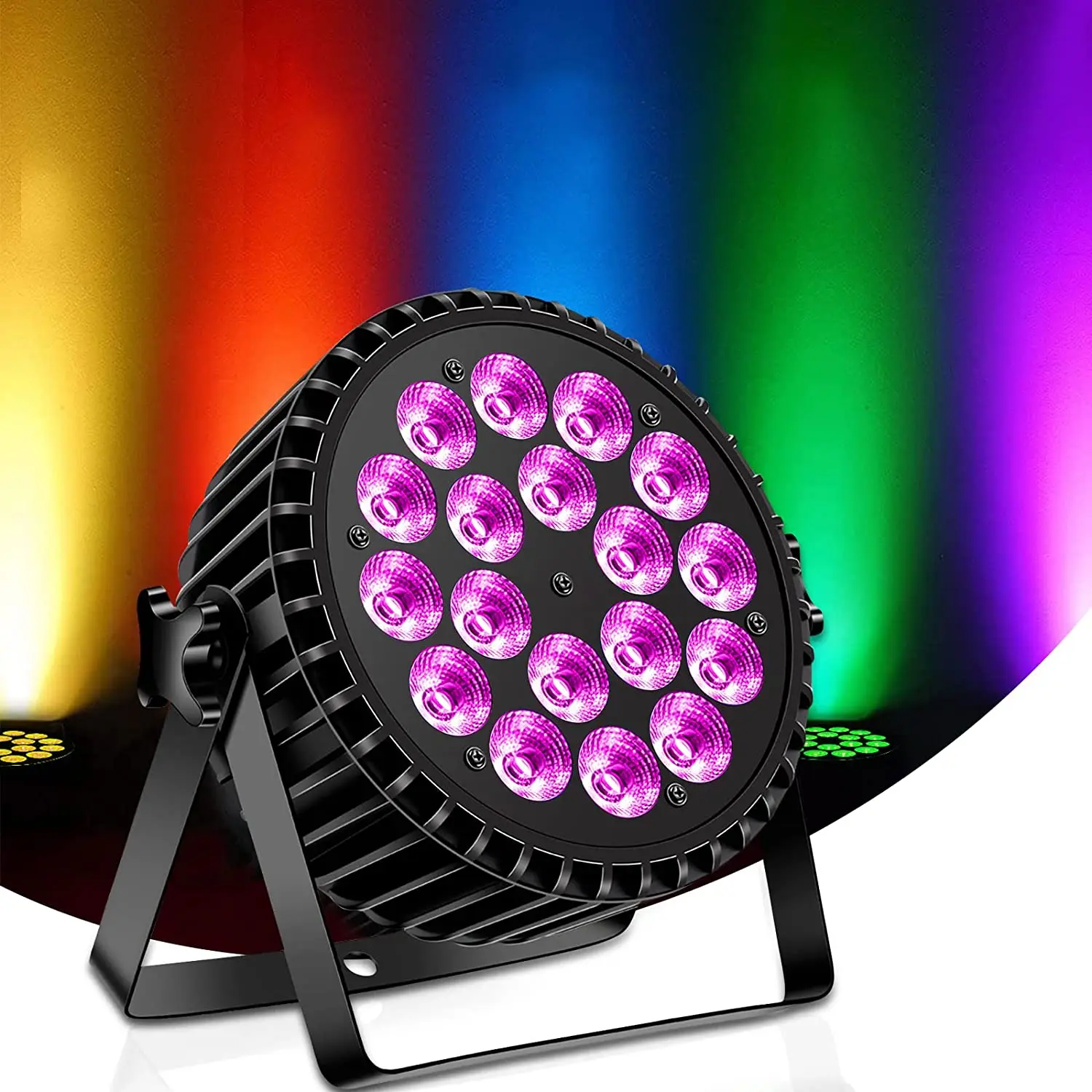18x18 Вт светодиодные сценические огни RGB DJ LED Par Light с дистанционным управлением DMX активируемое звуком автоматическое воспроизведение на Рождество
