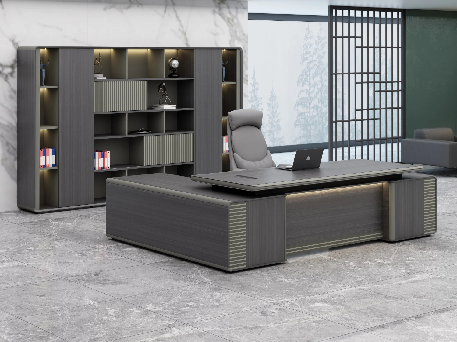 Luxury Modern Office Furniture Wooden Executive Office 1.8m 180cm Table Desk