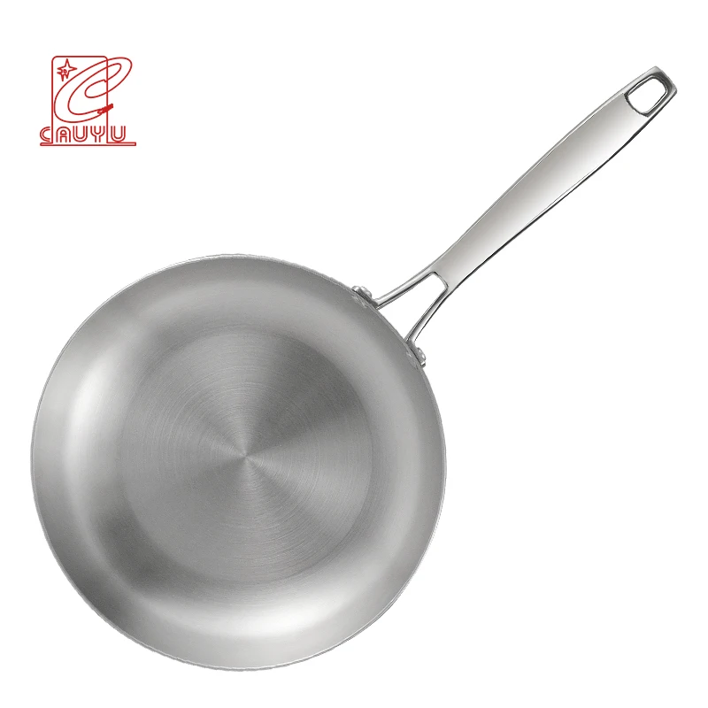 Korean Style 3-Ply Stainless Steel Microwave Induction Frying Pan
