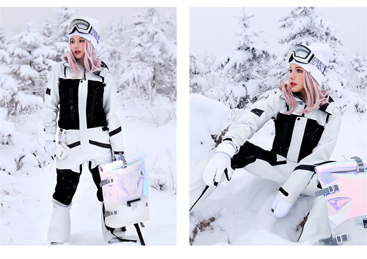 OEM unisex One Piece Insulated Ski Outfit Ski Suit Skiing Overall Outdoor snow sports Jumpsuit Elastic Wear Snowboard suits