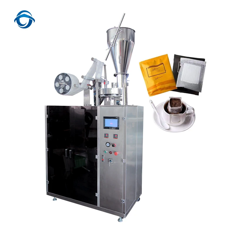 Non-woven Filter Bag Hanging Ear Drip Coffee Packing Machine with Ultrasonic Sealing