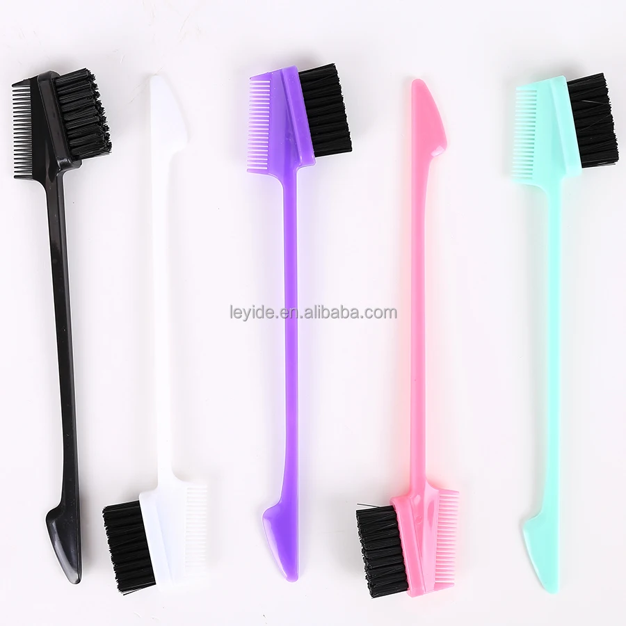 AliLeader Edges Cleaning Comb Stylish Baby Hair Toothbrush Edge Control Hair Brush Plastic Lace Wig Edge Brushes