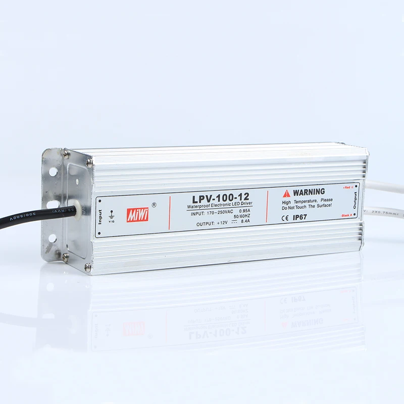 LPV-100-12 100W 12V 8.4A Waterproof IP67 switching power supply