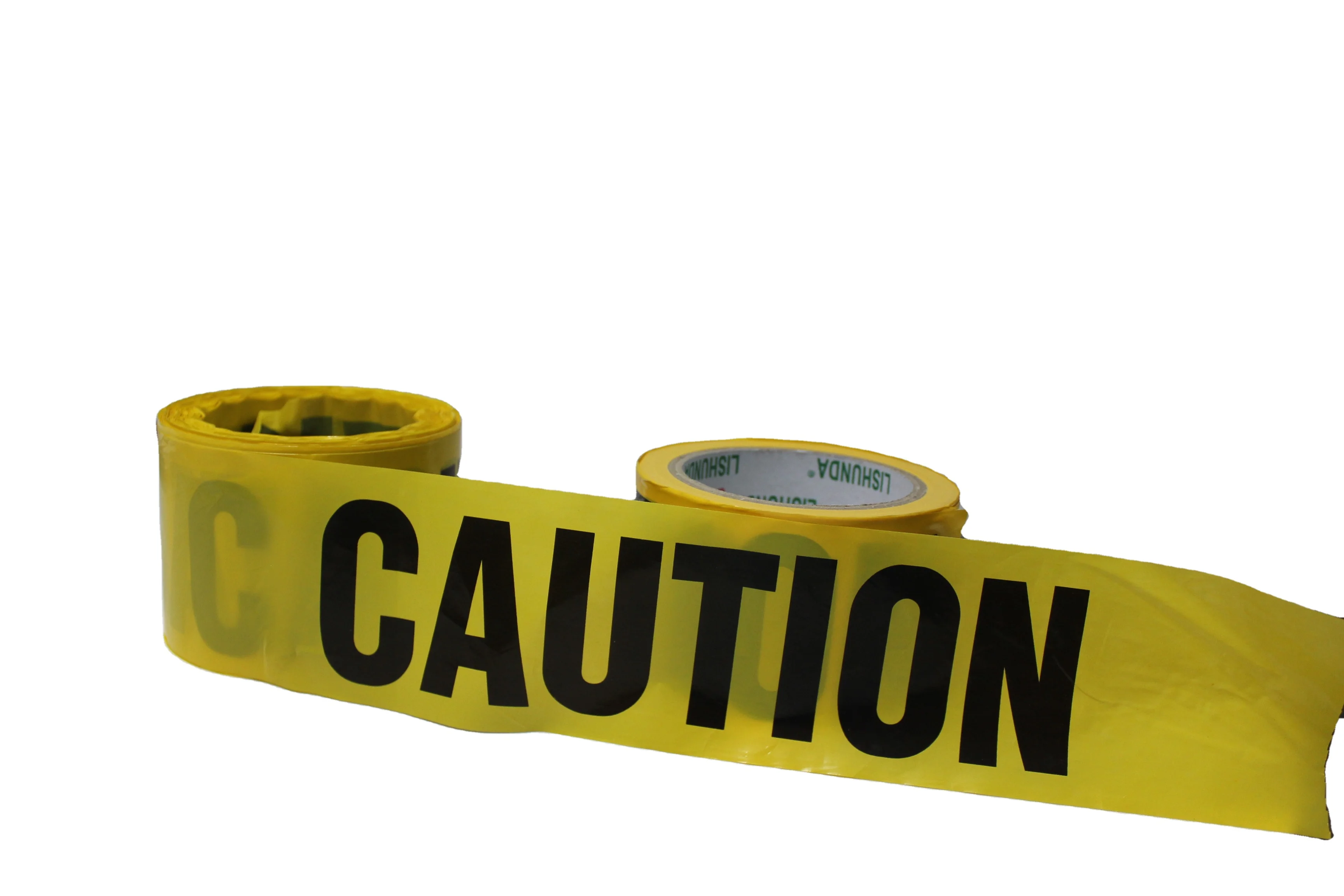 Waterproof Printed Barrier Ribbon Safety Warning Tape PE Material with CAUTION Printed for High Visibility
