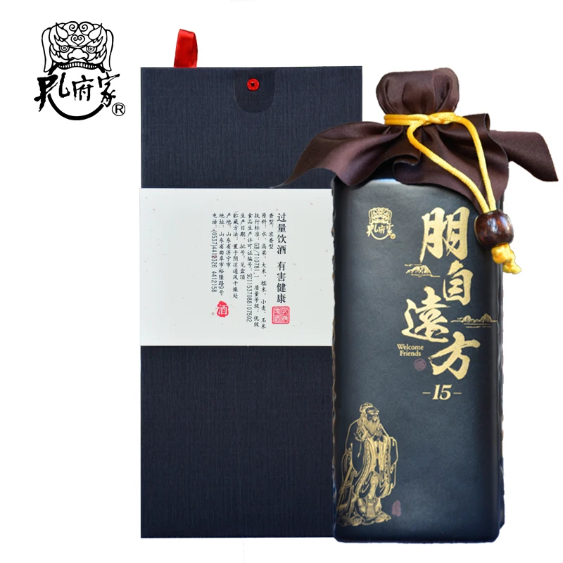 
Best Selling Quality 15 Confucius Family Liquor Welcome-My-Friends Chinese Alcohol Drink 