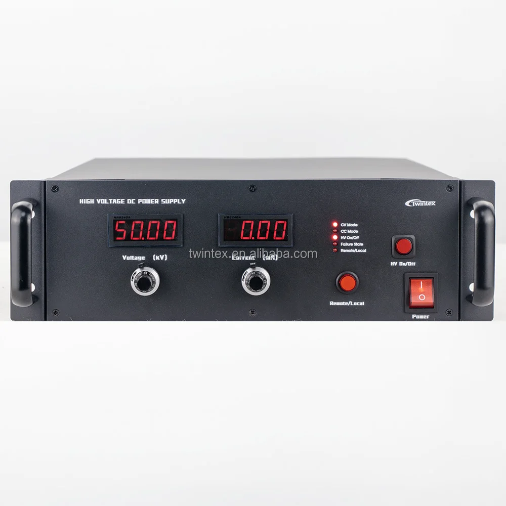 Twintex 10kV 15kV 20kV 30kV 40kV 50kV 60kV 100kV Variable Adjustable DC High Voltage Power Supply for Electrospinning