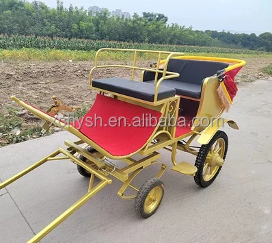 Beautiful pony carriage/Luxurious Princess Wedding Cinderella Carriage Cheap Price 2 wheels Pony cart