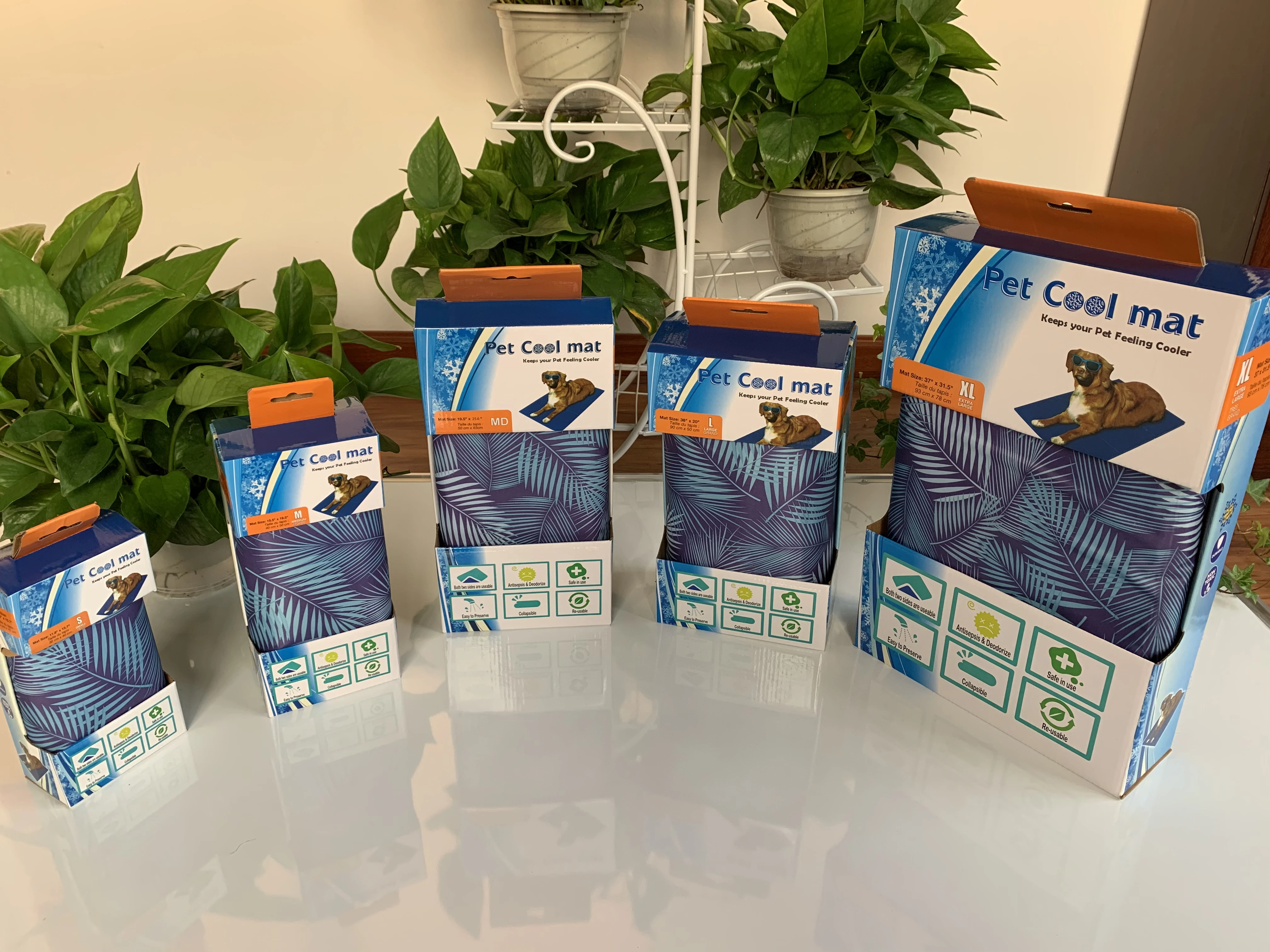 Custom Size Washable Summer Cooling Pet Mat For Dogs Sleeping Blanket Cooling Gel Mat Pet Cooling Mat