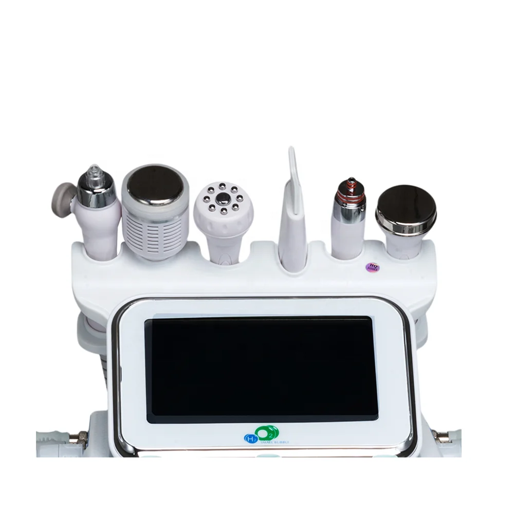 6 Handles Skin Care Machine Small Bubble Face Cleaning Peeling Water Facial Jet H2o2 Hydrogen