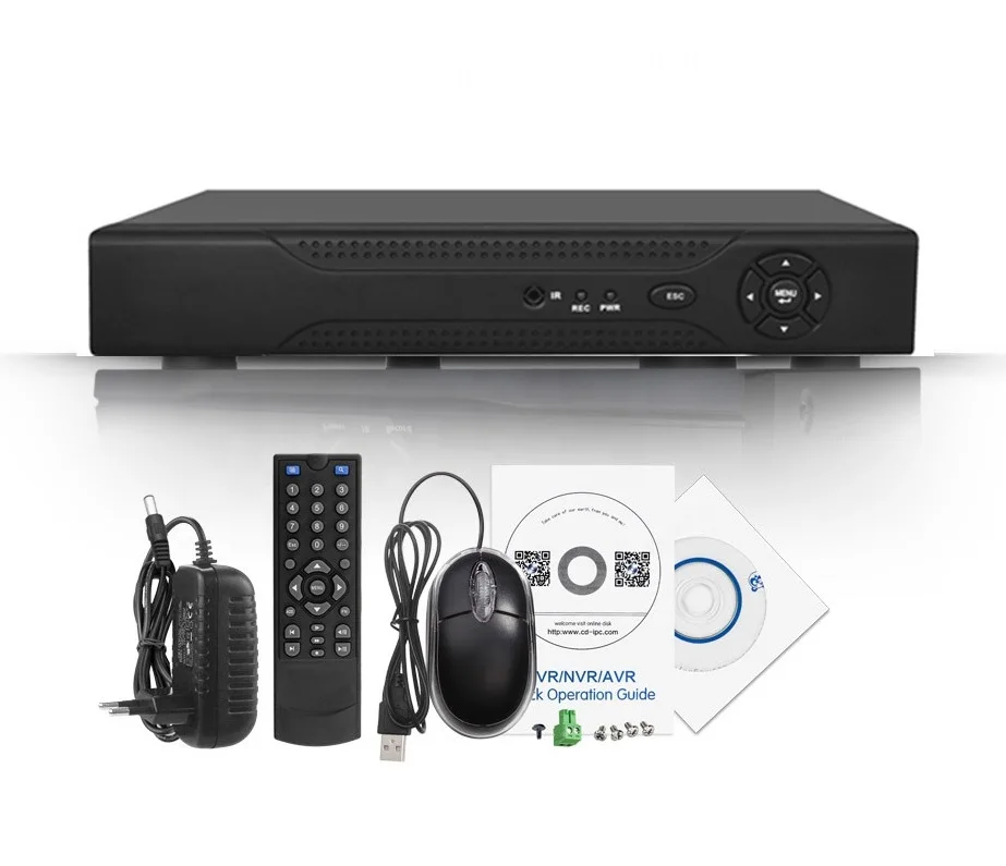 
 Yictuo 5 в 1 tvi cvi ahd cctv ip аналоговый видеорегистратор 16 каналов h.265 Гибридный 8-канальная безопасность 1080N 4 канала с монитором hd cctv dvr  