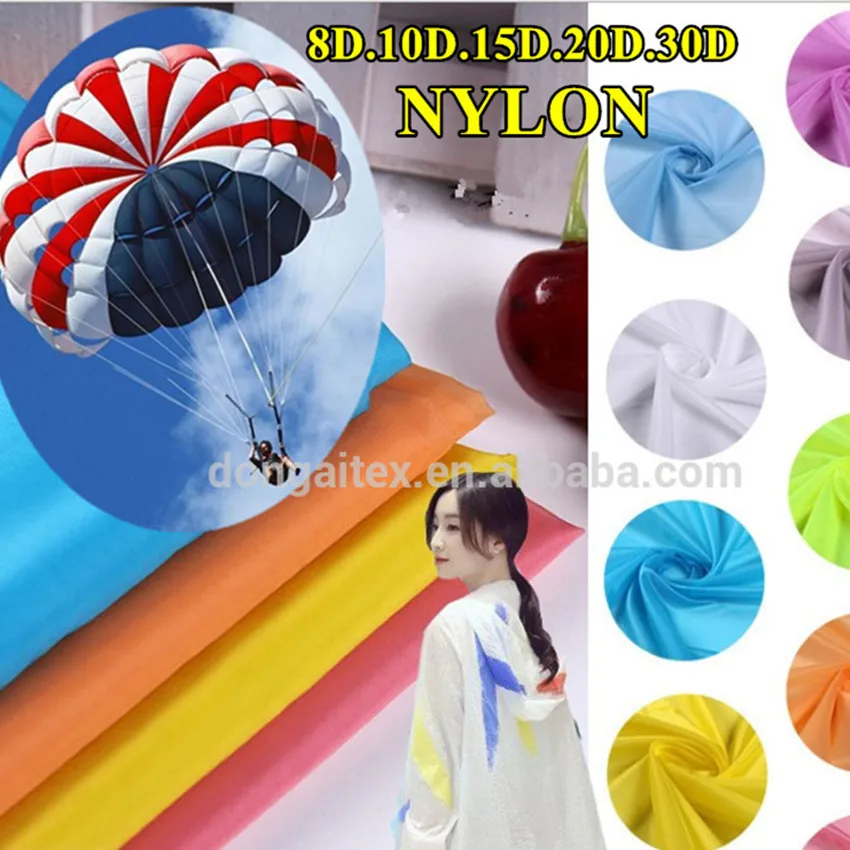 10D Nylon Parachute Fabric/Ultra-thin Nylon Fabric/Ultra-light Nylon Taffeta