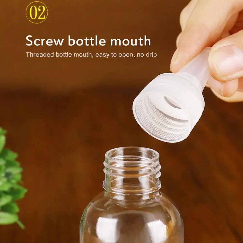 10ML/20ML/30ML/50ML Empty PE Plastic Glue Bottles With Screw-On Lids Seasoning solution Squeeze Liquid Ink Oil Dropper Bottles