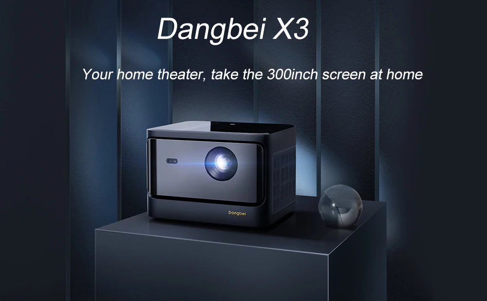 High Brightness Dangbei X3 1080P DLP Laser Projector 3200 Ansi Lumens Smart Android TV for Home Theater