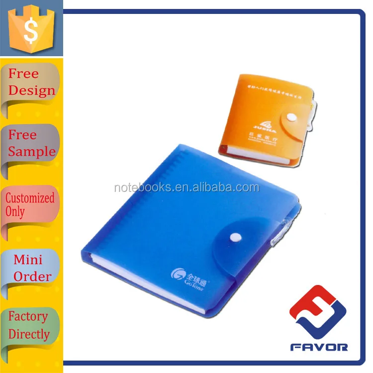 make your own personalized PP cover 3x5 small spiral smart pocket notepad with pen