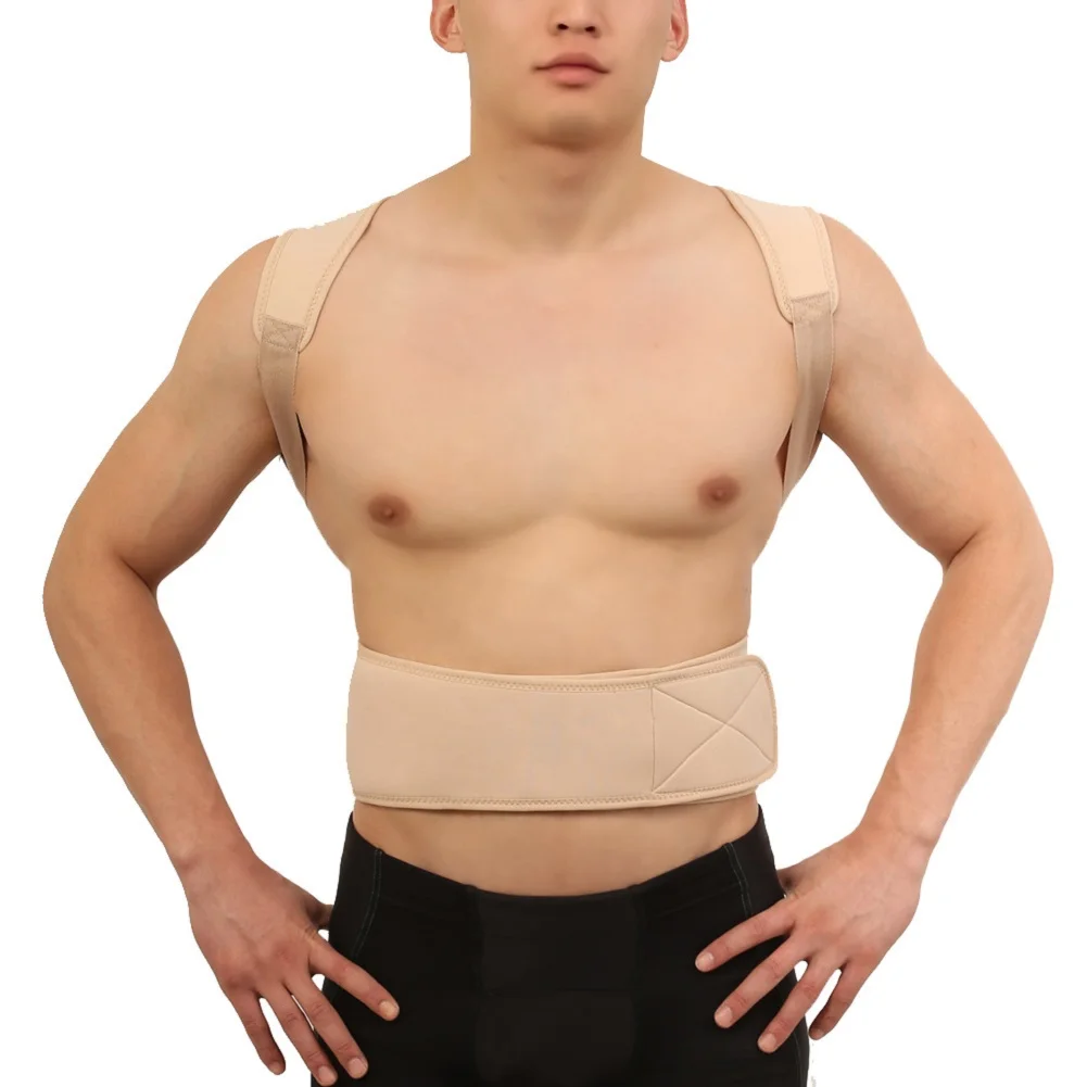 
Exoskeleton posture corrector that relieves back pressure 
