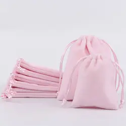 Portable luxury high end drawstring gift pouch jewelry velvet bag perfume pouch bag