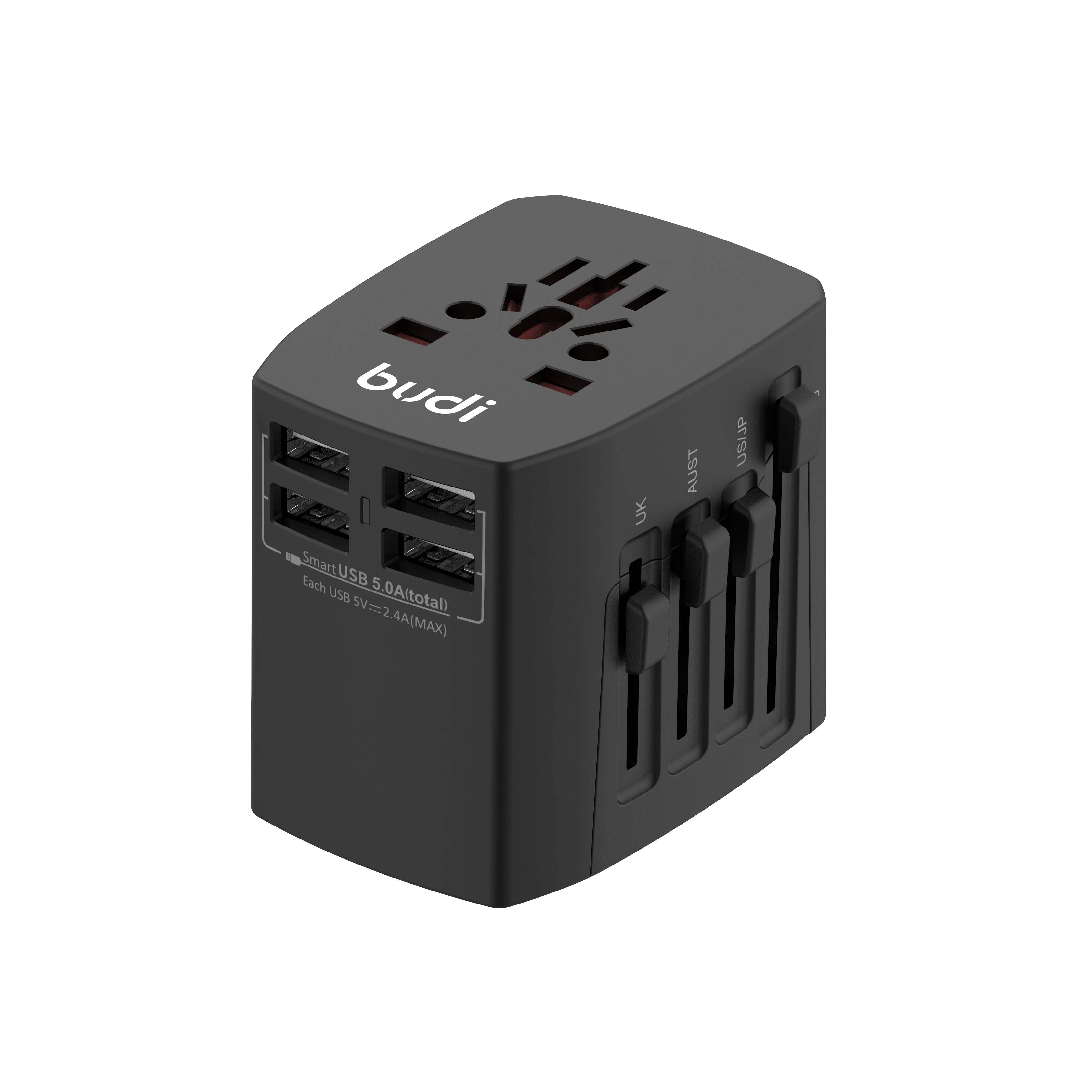 
 Универсальный адаптер питания переменного/постоянного тока, 4usb, 5 В, 2,4 А  