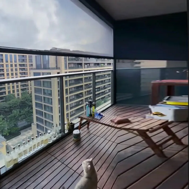 Manufacturers Recommend Uv Protection Waterproof Motor Outdoor Pvc Heavy-Duty Roller Blinds