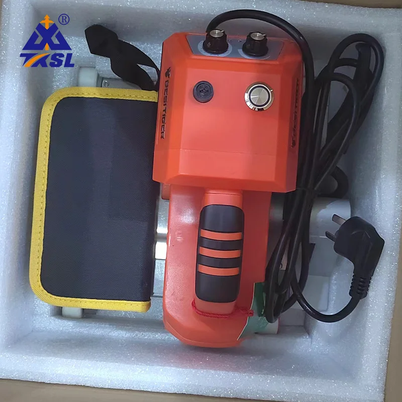 Fully Steel press wheel automatic geotextile membrane drainage board double track climbing welding machine