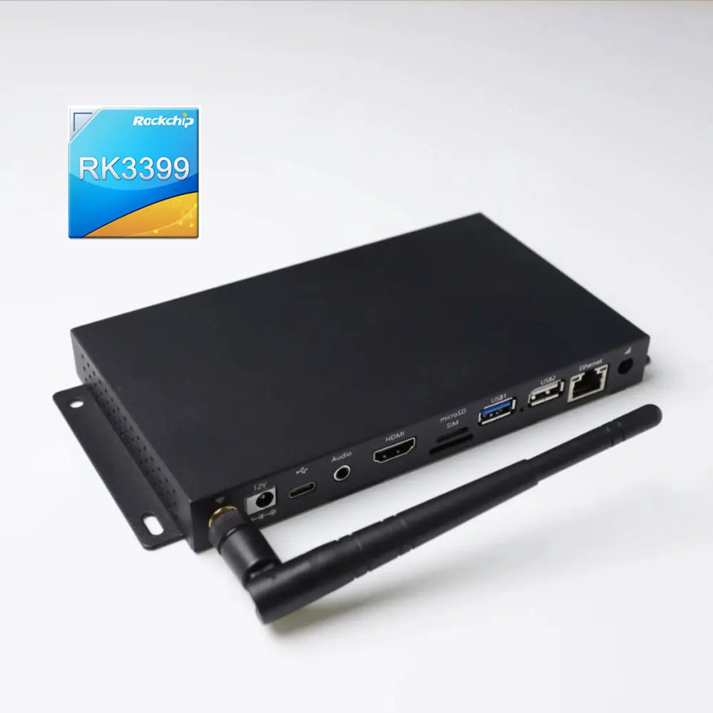 Looping Media Player Box RK3399 сетевой медиаплеер WIFI BT5.2 Ethernet 4G LTE 4K HD выход