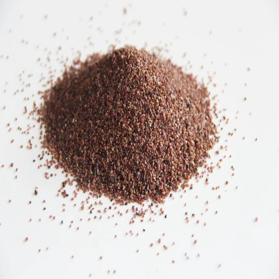 Розовый гранат песок 20-40сетка для пескоструйной обработки СМИ абразивный 30 60 сетка цена