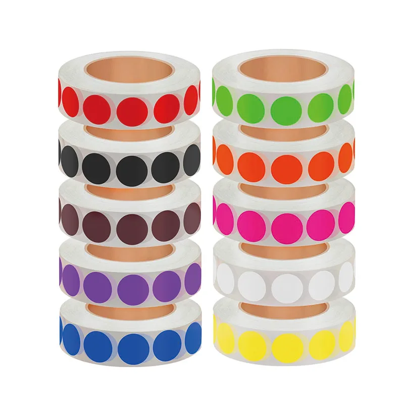 Round Color Coding Circle Dots Stickers Labels For Moving Storage Inventory Organizing Color Coding