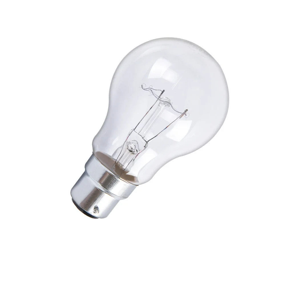A55 B22 экспортная прозрачная лампа накаливания 100 Вт
