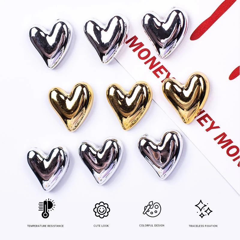 Crystal Fridge Magnet Heart Fridge Magnet Heart Shape Sublimation Fridge Magnet Cabochons Flat Back Crystals