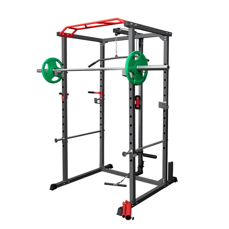 Powerrack Trainer 3x3 Weight Cage Commercial Cable Squat Gym Machine Half Power Rack With Pulley