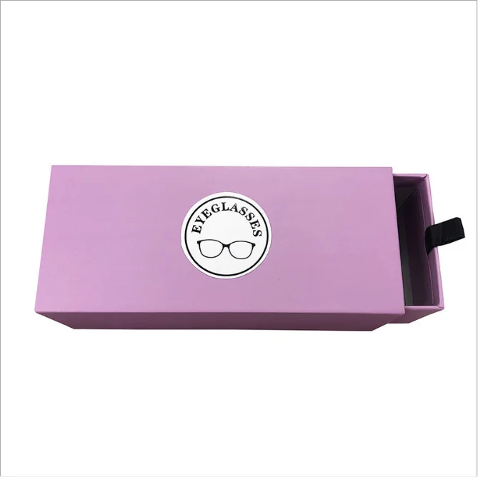 2020 HOT supplier custom suitcase luxury paper gift boxes for Eyeglasses packaging cardboard with Drawer Type