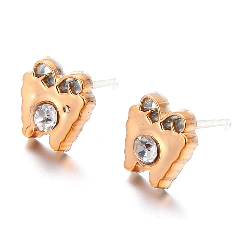 36 pairs of gold geometric triangle stars for ladies with round plastic resin crystal stud jewelry