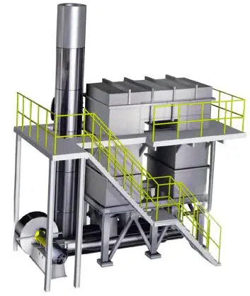 
 Автоматический контроль утилизации газа RTO регенеративная система сгорания  