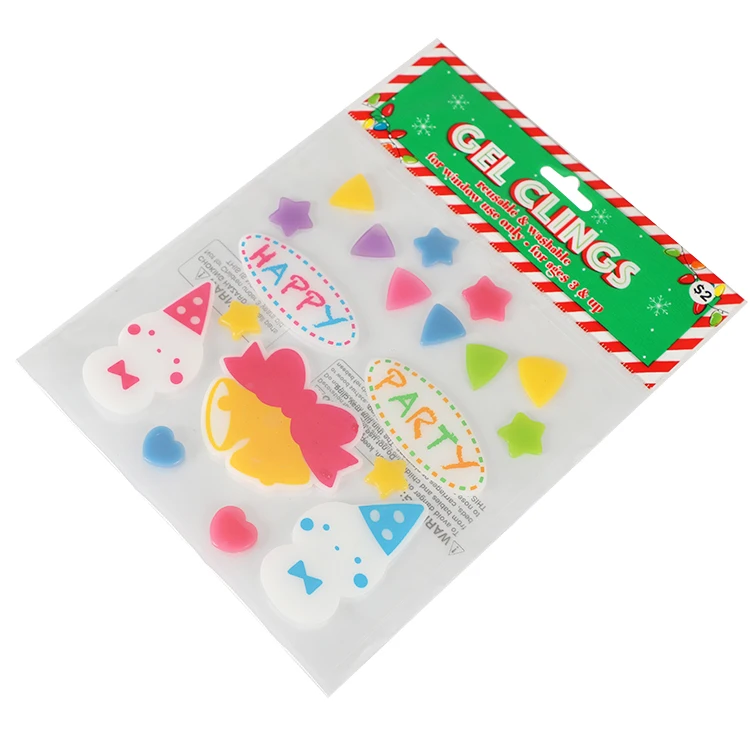 Cheap High Quality Window Gel Sticker  Jelly Sticker For kids Decoration