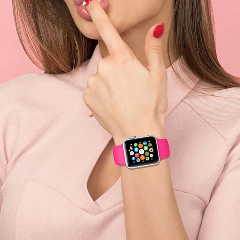 Ремешок BOORUI для t500 44 мм силиконовый ремешок w26 apple watch 40 часов i series