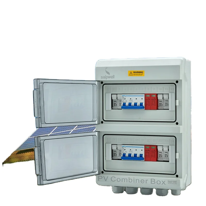 Dc outdoor plastic waterproof combiner solar array panel junction box with 4 string