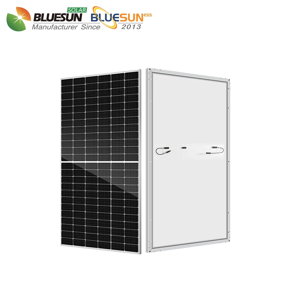 Bluesun solar panels eu 550w 560w 570w 580w 590w 600w solar panel 182mm half cut mono CE TUV certified solar pv panels