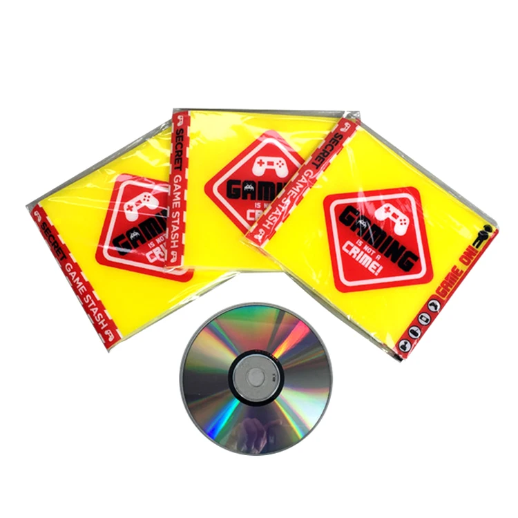 
Custom Cheap Oxford Dustproof Round CD DVD Storage Case Bag Box With Button 