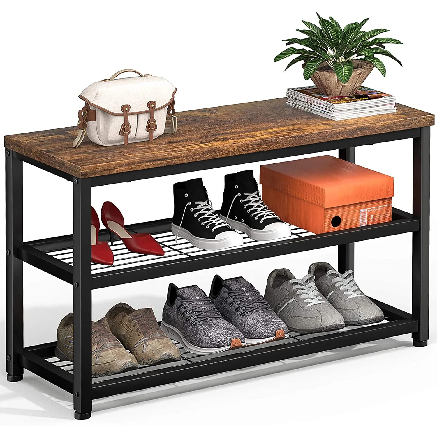 3 ряда полок для обуви Скамья промышленная сушилка для обуви для хранения Организатор металлический шкаф для обуви Полки