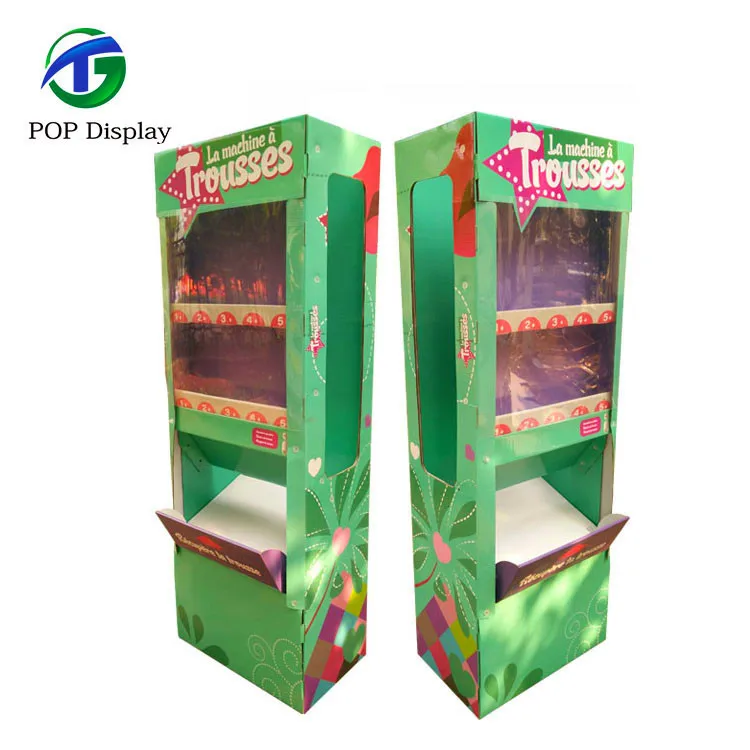 High Quality Cloth Cardboard Display Stand Easel Stands Floor Corrugated Cardboard Display