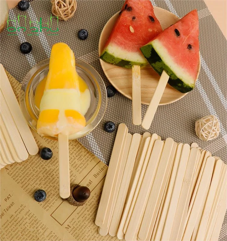 Натуральная береза с логотипом на заказ magnum круглым прямым краем деревянным палочка для мороженого палочке