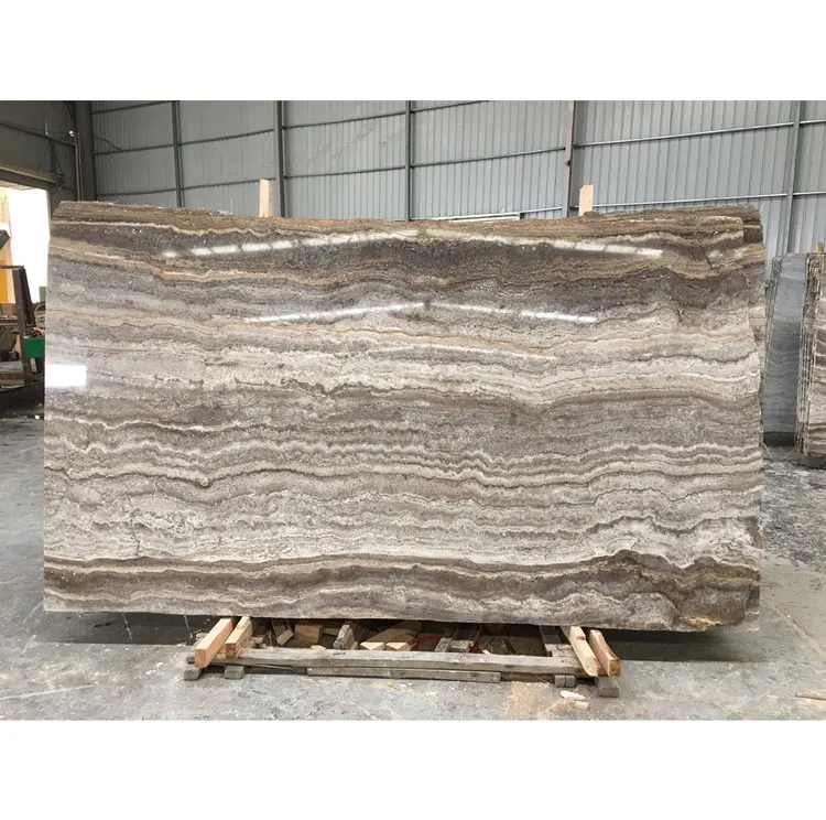 polished big slabs block silver travertine tiles 18x18