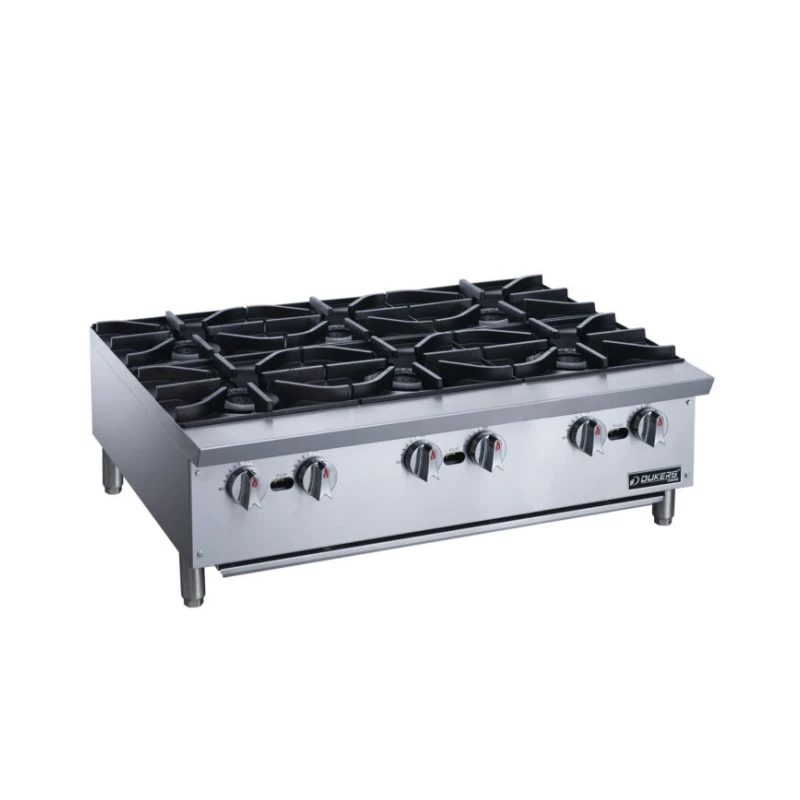 Stainless steel Restaurant commercial 6 burners stove counter top gas burner stove for sales